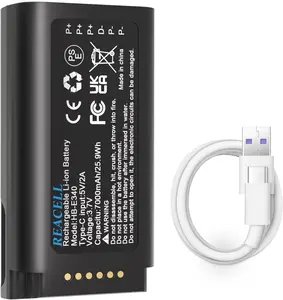 E340 Battery Compatible for eufy Video Doorbell E340, 7000mAh High Capacity Replacement Battery for E340 Video Doorbell