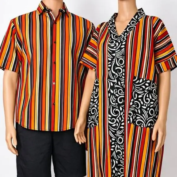 Couple's Ankara Outfit - Traditional African Print Matching Set for Couples