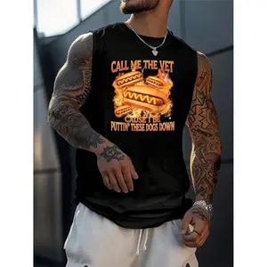 spring apparel vests with hot dog meme and call me the vet for humor enthusiasts