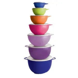 Tupperware 7 pc Thatsa Bowl Collection - Set of Tableware with Lids, Airtight, Ideal for Serving