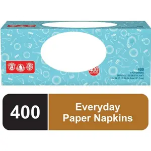 Disposable White Napkins – Bulk 400 Pack for Daily Use