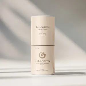 Bellawyn Tallow Deo: Natural Tallow Deodorant Stick with Bergamot Scent - Gentle Moisture Nourishing Formula with Arrowroot & Kaolin Clay for Daily Use