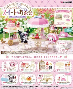 Re-Ment Sanrio My Melody and Kuromi Sweet Tea Party Blind Box - 1 Random Figure