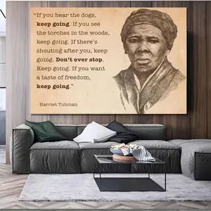 1 Piece Canvas Poster, Civil Rights Poster Harriet Tubman African American Inspirational, Suitable for Bathroom, Bedroom, Office, Living Room, Coffee Shop, Garage, Bar and Tavern, Hotel Decorative, Perfect Room Decoration, Artwork Gift, El