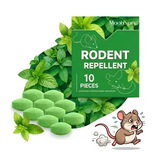 Mouse Rodent Repellent, 10 Pack Peppermint Oil to Repel Mice and Rats– Works for Mice Repellent, Squirrels, Indoor/Outdoor Use, Safe for Homes & Pets