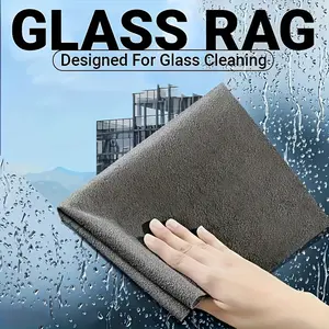 5pcs Magic Rags Special Glass Cleaning Towel, Microfiber Cleaning Towel, Watermark-Free Cleaning Window Supplies, Kitchen And Household Artifact, Multi-Functional Glass Cleaning Car Wash Rag Lint-Free Cleaning Handkerchief