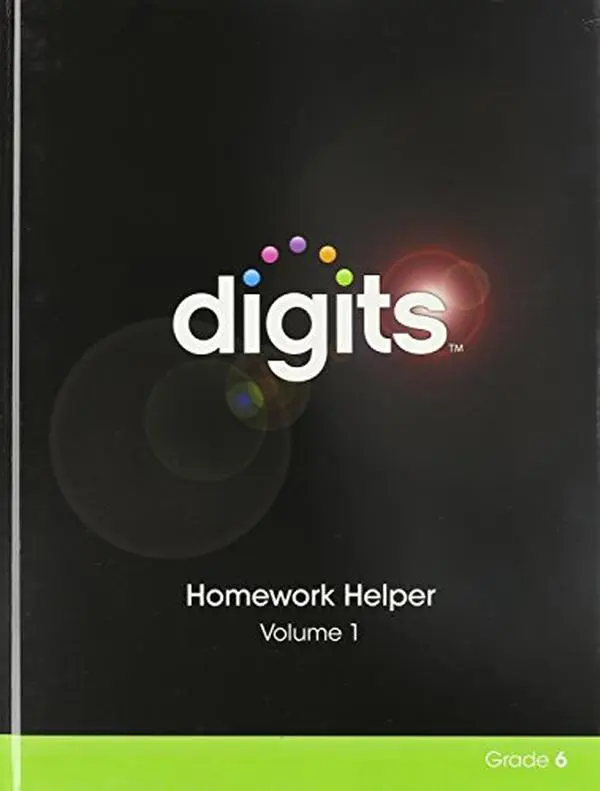 USED Book - Digits Homework Helper Volume 1 Grade 6 by Savvas Learning Co (Hardcover) - english