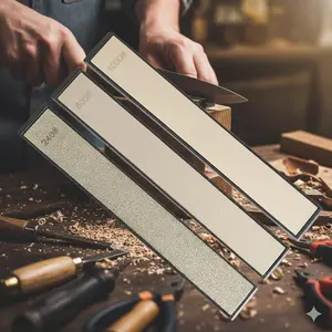 Professional Diamond Sharpening Stone: Multi-Grit 80-3000 for Knives, Scissors & Axes. Portable, Durable Home & Commercial Sharpener with Anti-Slip Handle & Replaceable Diamond Coating. Restore Blades Efficiently.