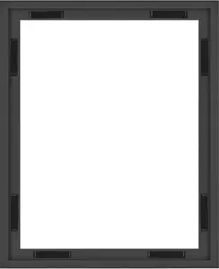 Canvas Black Finish Frame for Canvas Paintings - Large Vertical & Horizontal Wall Hanging Frame - 1-Pack