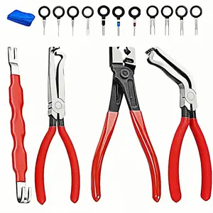 6 count Automotive Electrical Disconnect Pliers Set, Depinning Tool for Electrical Terminal & Hose Clip Removal,Professional Automotive Electrical Clip Removal