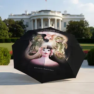 Melanie Martinez The Trig Logan Tour Umbrella, portable and foldable design, 8 ribs, a casual accessory for Halloween, Christmas, and birthday gifts.Y251129122
