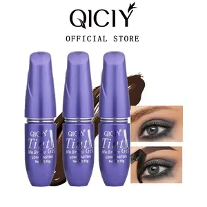 QICIY 3-Piece Peel Off Eyebrow Gel Set Waterproof Long Lasting Tattoo Brow Tint with Primer Base for Women All Skin Types Liquid Formula