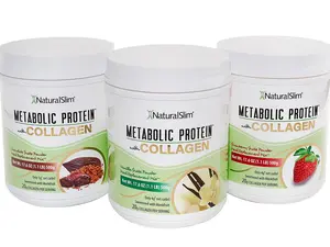 NaturalSlim 3 Energy Protein Collagen Shake with Monkfruit, 20g Collagen, 240ml - Supplement, Dietary Healthcare Fitness