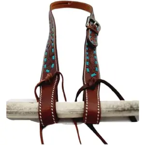 Headstall - crafted Leather Bridle for Horses