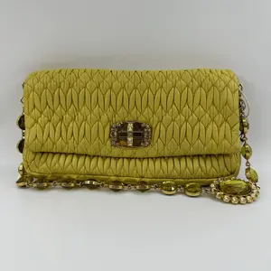 Pre-owned miumiu PVC handbag yellow
