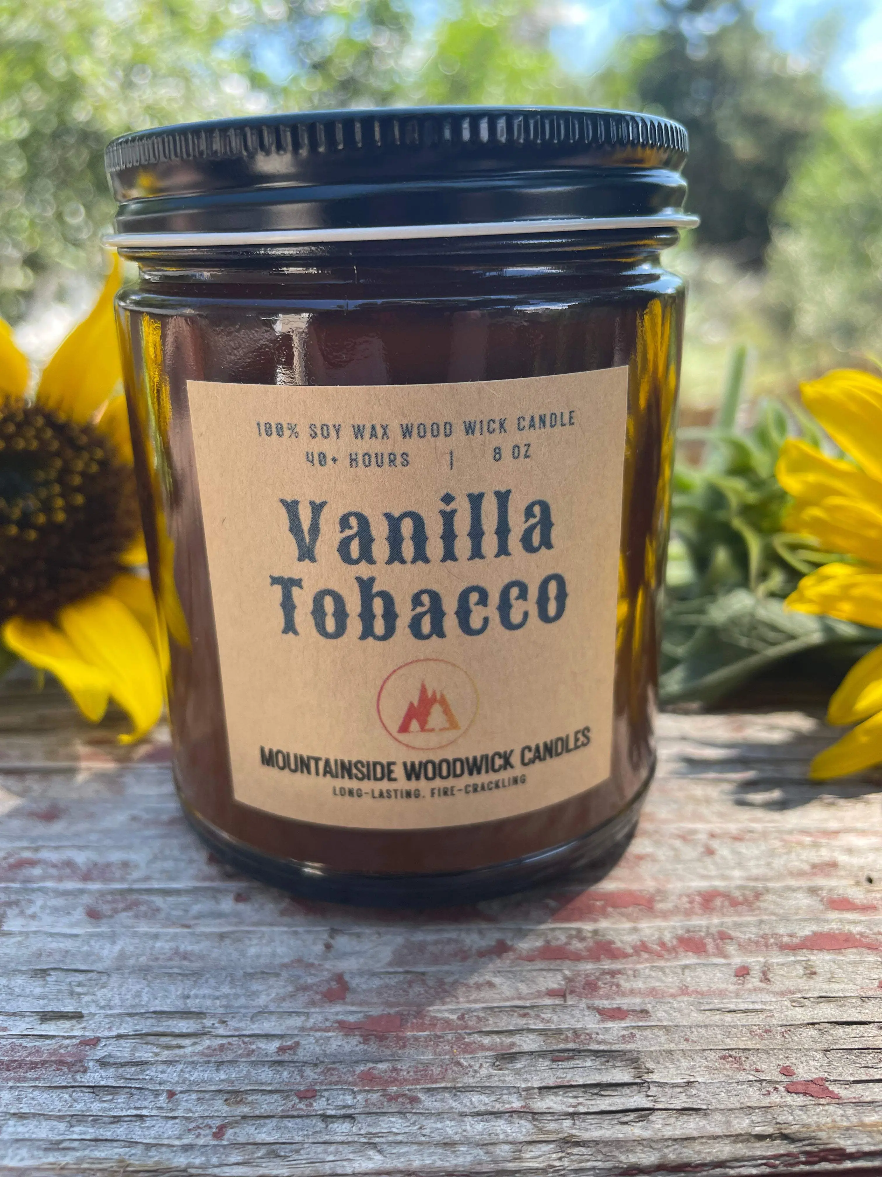 Vanilla Tobacco (8 oz.) - Small Wood Wick Candle