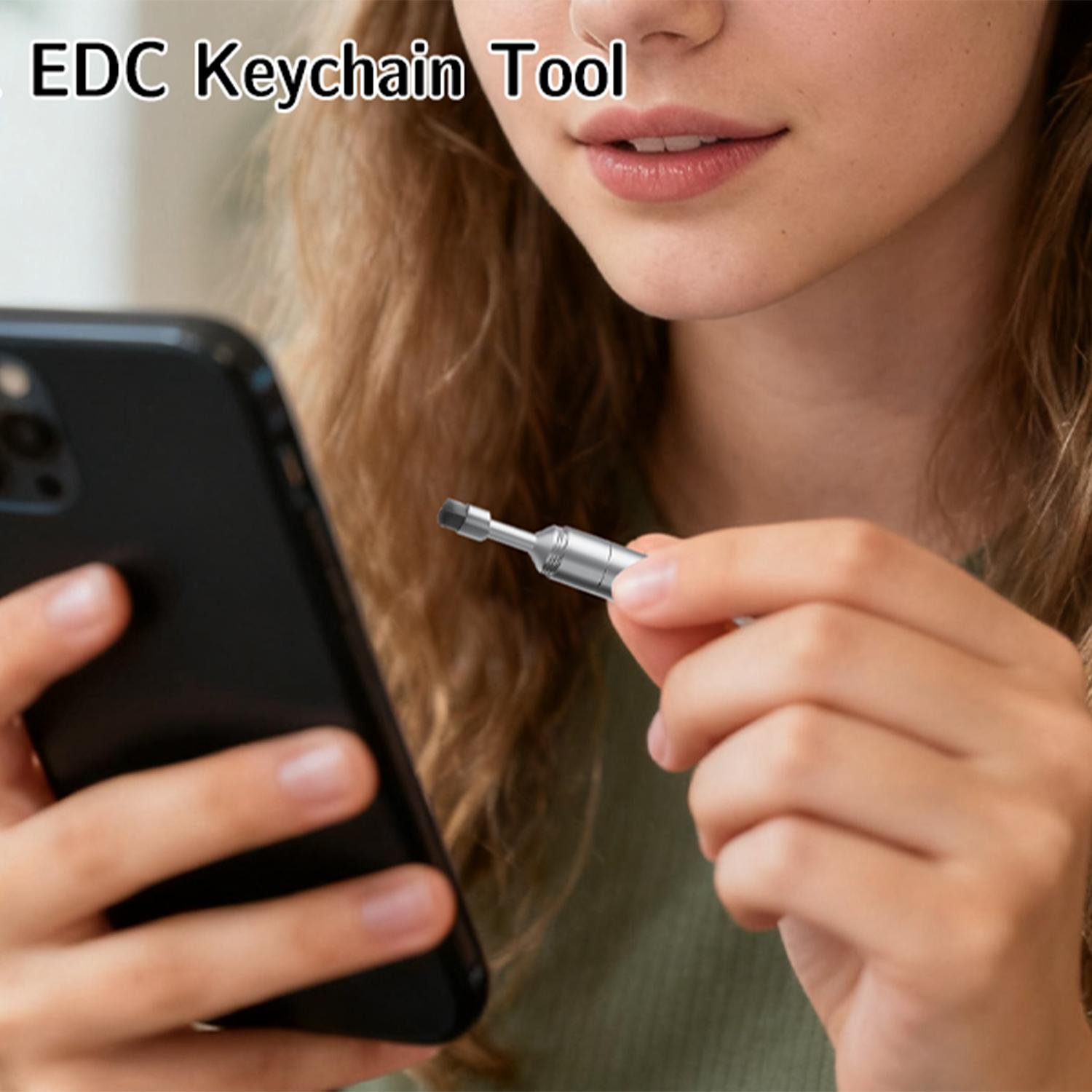 SIM Card Removal Tool with Cleaning Brush – 2-in-1 EDC Keychain Tool for Phone and Earbud Cleaning, Portable SIM Ejector Pin & Card Cleaning Kit