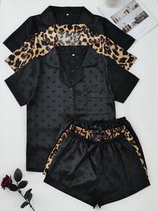 women's pyjama set, comfort pj set for homewear, short sleeve button shirt & elastic waist shorts pj set, women's sleepwear for summer, loungewear, womenswear, pajama set