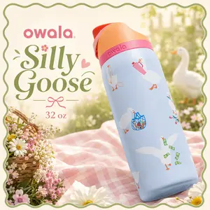 Owala Silly Goose 32oz Water Bottle – 32oz Collection FreeSip Leakproof Insulated Stainless Steel Bottle, BPA-Free Travel Tumbler, Limited Edition