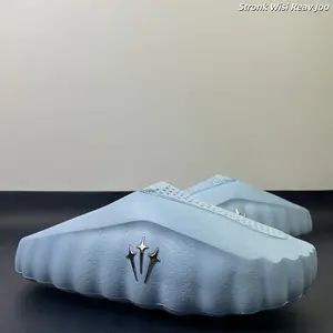Brand New Sealed Original Box Unisex Baby Light Blue EVA Slide Sandals Blue Dot Massage Non Slip Quick Dry Breathable Mesh Indoor Bathroom Beach Gym Casual Slip On Trainers