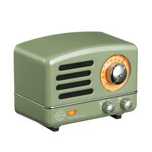 Muzen Portable Bluetooth Speaker, OTR Metal Retro Small Wireless Speaker, FM Retro Radio with Antenna AUX, 10h+ Long Playtime, High Fidelity Stereo Audio with Suitcase, for Gift Home Picnic Smartphone