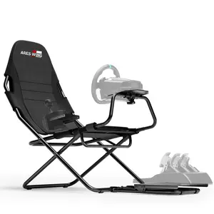 ARES WING Racing Simulator Cockpit, Racing Wheel Stand with Seat, Formula and GT Sim Racing Cockpit Compatible with Fanatec, Thrustmaster, Logitech, Moza Racing Games on PS5, PS4, Xbox and PC