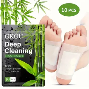 Foot Detox Patches for StressRelief, Toxin Removal & Better Sleep NaturalDeep Cleansing Pads Healthy HealthcareSolution Treatmen，Deep Cleanse & Relax, Wake Up Refreshed-Bamboo & Ginger Foot Patches (10pcs)