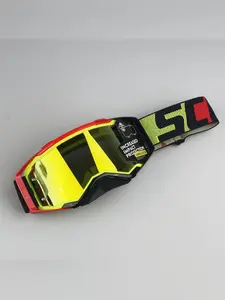 Motorcycle Goggles–TPU Frame Anti-Wind Dust Snow Off Road ATV Dirt Bike Motorbike Ski Goggles for Riding, Snowboarding & Sports