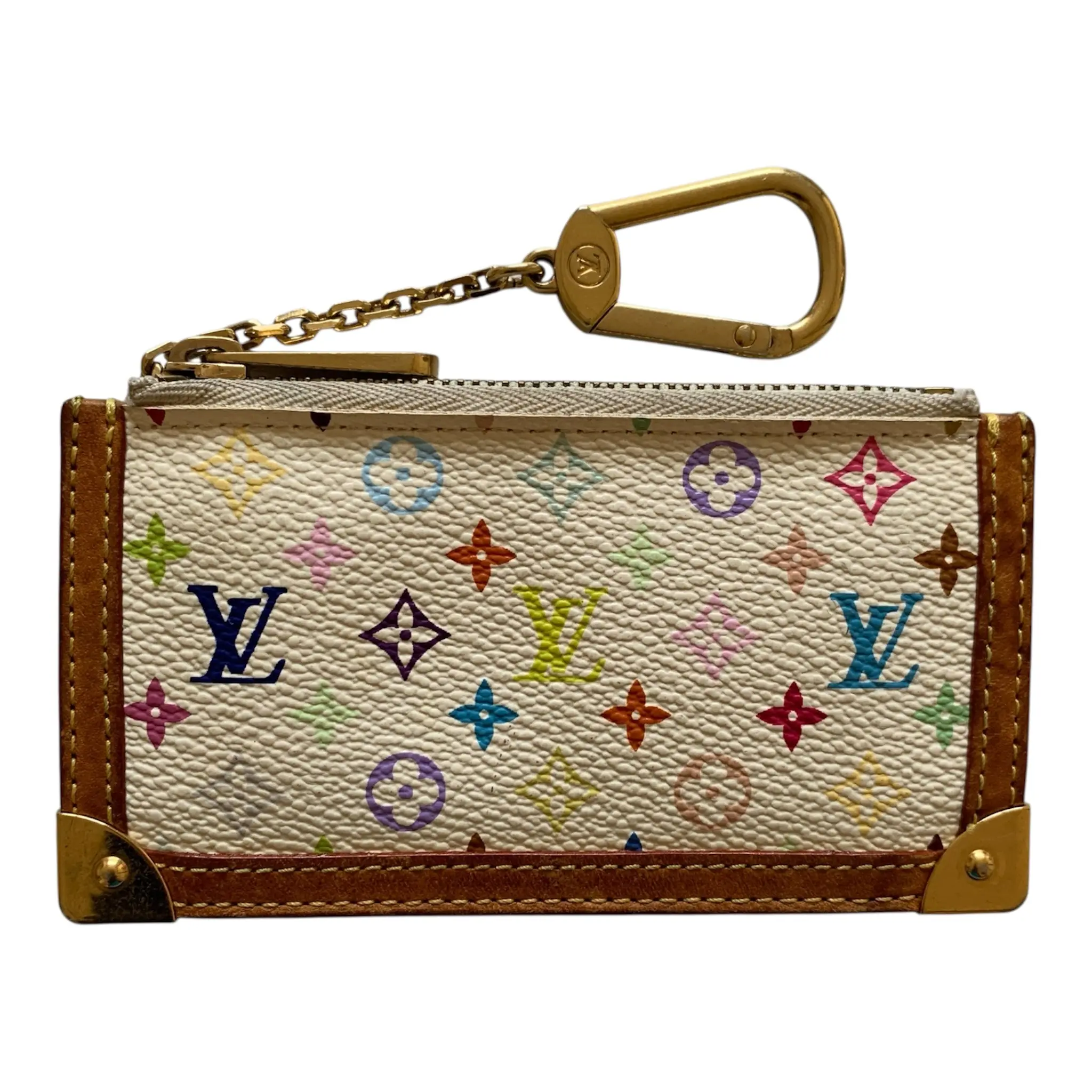 Pre-owned Louis Vuitton pouch Small leather goods murakami key CA1003 Authentic with COA 49x28