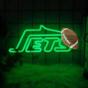Football Neon Sign for Wall Decor, Football Neon Light for Man Cave, Birthday Gifts for Men, Team Sign for Bar Dorm Party Game Room Decoration