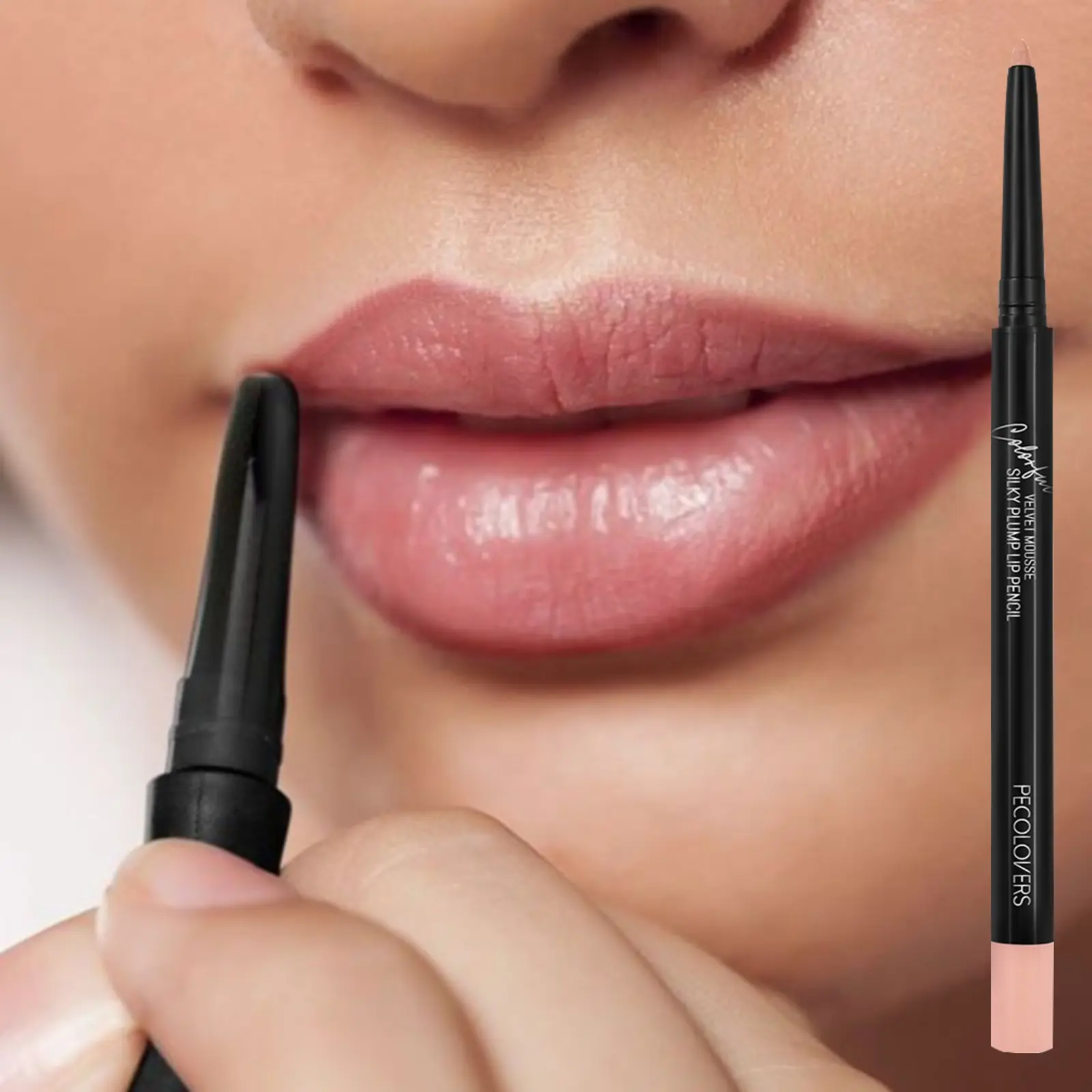 1PC Creamy and Silky Lip Liner Pencil, Matte Nude Lipliner Pencil Lipstick, Waterproof and Long Lasting, Create A Variety of Color Makeup for Your Lips, Cosmetic