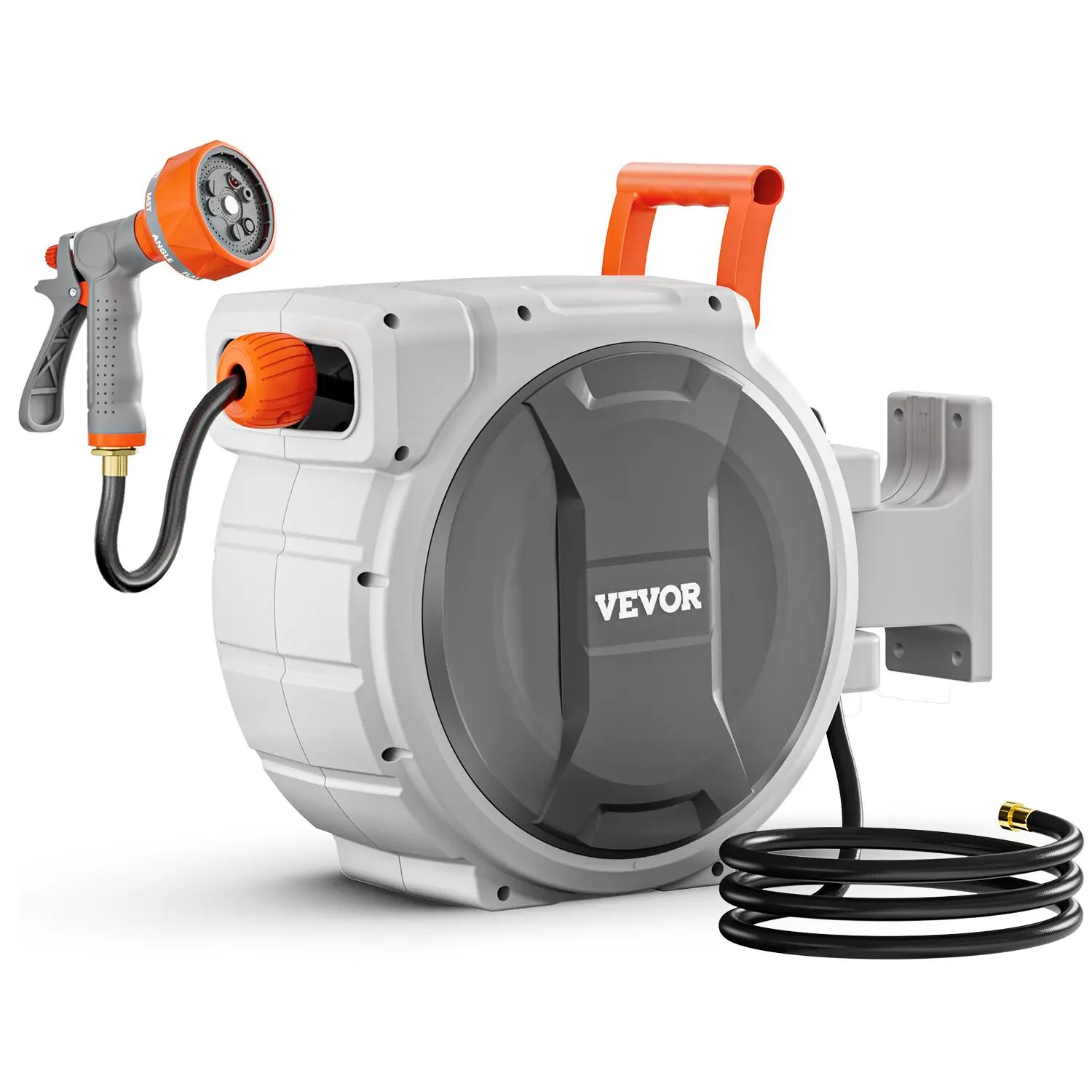 【summerfinds】VEVOR Retractable Garden Hose Reel 1/2 Inch x 84 ft Wall Mounted Garden Hose Reel, Outdoor Garden Hose, Watering Systems,campingessentials,outdoorfurnitureset,campinggear