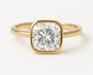 2 Carat Lab Grown Cushion Cut Diamond Ring, Anniversary Gift