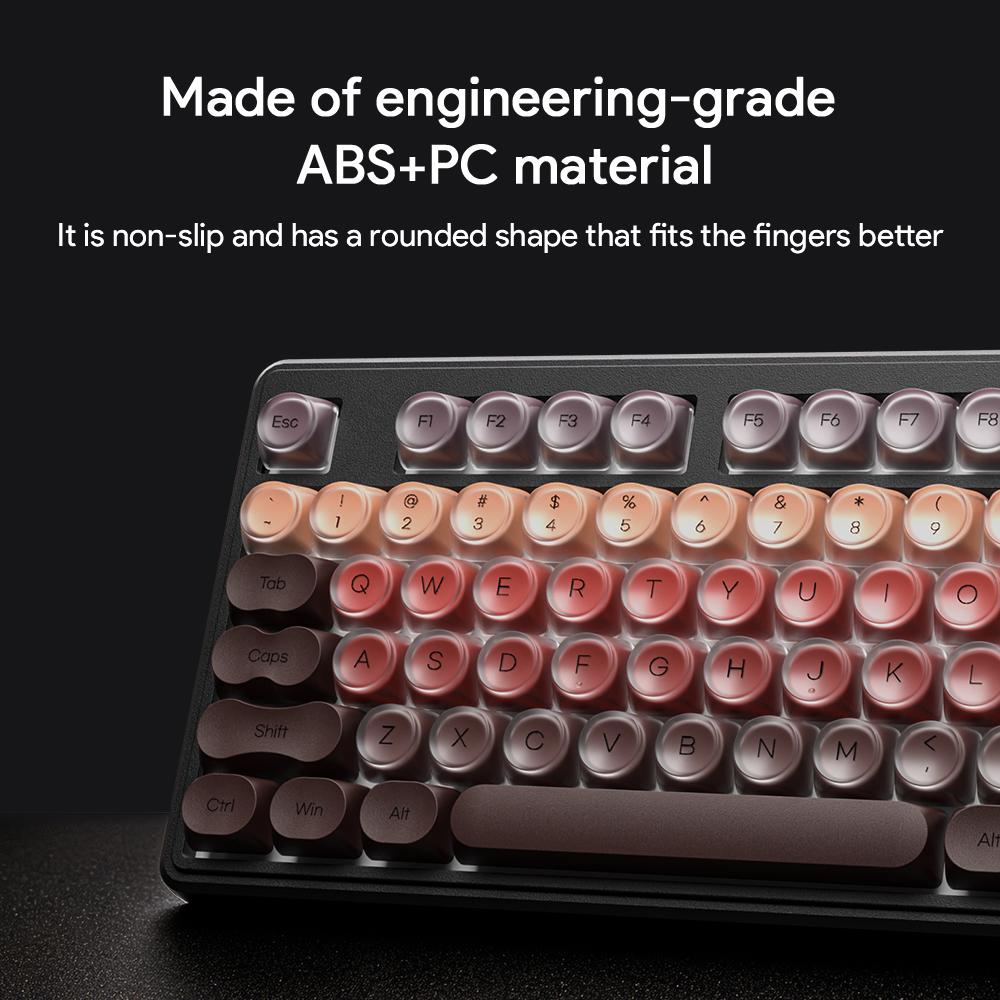 FURYCUBE IP108 (PRO) Foundation Keyboard,108 keys Tri-mode Cute Classic Keyboard with Number Pad,Membrane keyboard,RGB Backlit Ergonomic Office Silent Computer Keyboard for PC, MAC, PS4, Xbox ONE Gamer,Giftguide