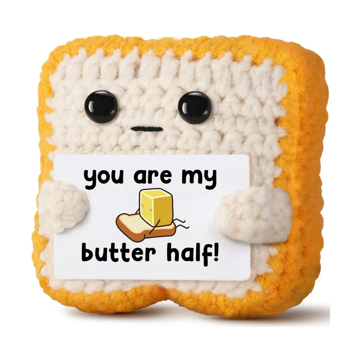 Funny Crochet Toast Plush, You Are My Butter Half Romantic Gift