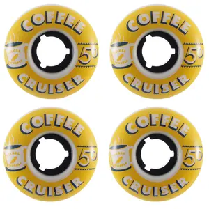 Sml Skateboard Wheels 50mm Coffee Cruiser Sunny Side 78A White