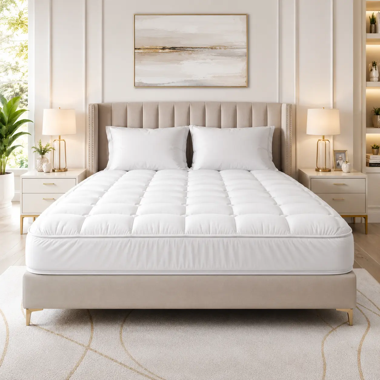 Twin XL Mattress 4 inch Hybrid Mattresses Topper in a Box XL Twin Mattress with Individual Pocket Springs for Extra Lumbar & Hip Support Comfort Sleep Medium Firm Mattresses CertiPUR-US