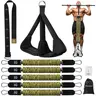 ALongSong Pro Pull-Up Assist Latex Bands - 320lbs/360lbs/400lbs Heavy-Duty Adjustable Resistance Straps with Extra-Wide Footplate, Carry Bag, Fits Most Bars for Home Workout Equipment, Gym, Outdoor Training