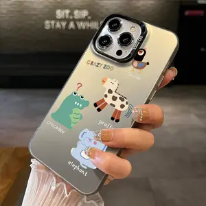 Little Zoo Case for iPhone 16 15 14 Pro Max 13 12 11 XR XS Plus Shockproof Non Slip Military-Grade Protection slim Cover Silicone Protective