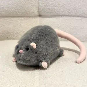 Ugly-Cute Rat Stuffed Animal 10-inch Soft Plushie Kawaii Doll for Birthday Christmas Kids Girls
