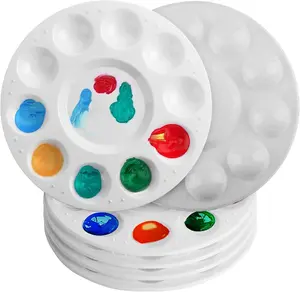 Paint Tray Palettes, 6 Pack, Painting Supplies, Painting Palette for Kids, Plastic Palette