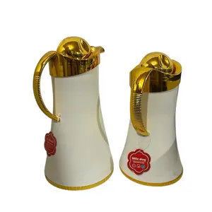 Durable Arabic Style Thermos Set - 0.9L and 1.5L Sizes Included, Keeps Drinks Hot, Easy to Clean Flasks