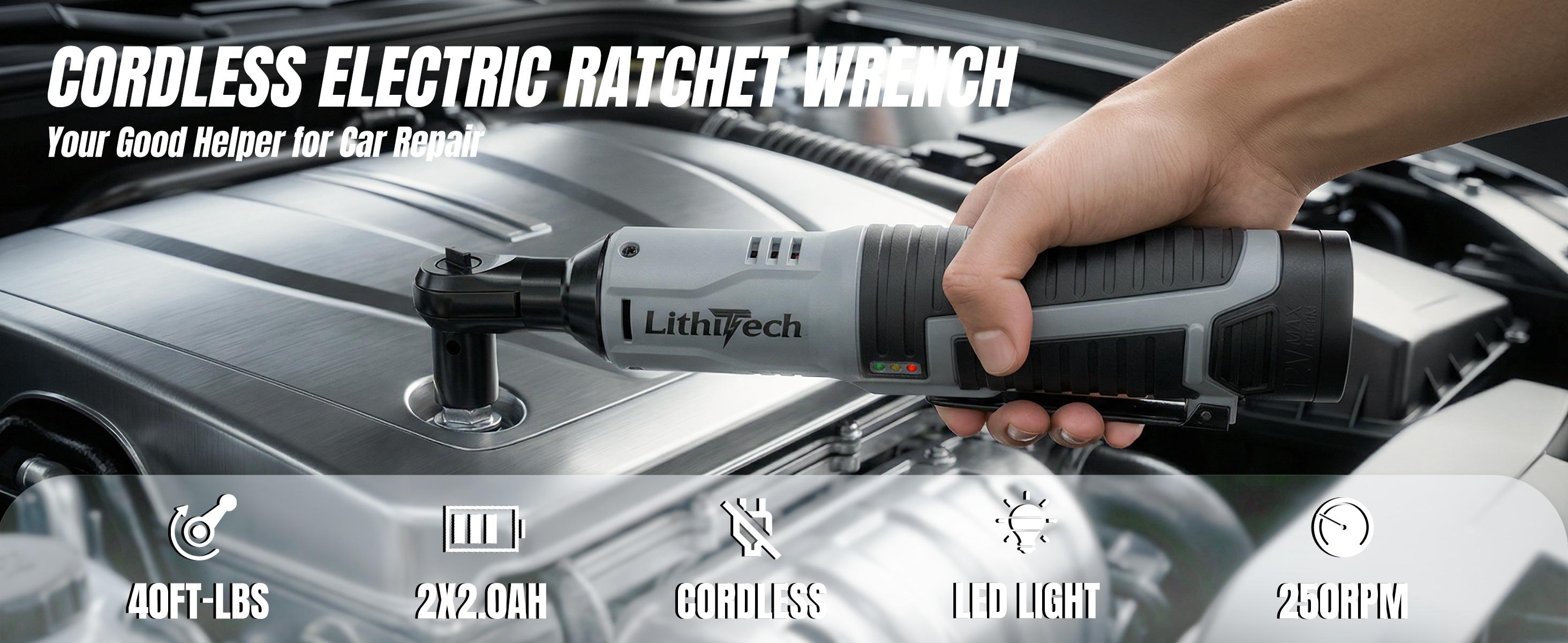 3/8" Cordless Electric Ratchet Wrench Set, 40Ft-lbs, 12V Power Ratchet Tool Kit With 2 Packs 2000mAh Lithium-Ion Battery And Charger,6 Sockets, 1/4" Adapter and 3" Extension Bar automotive repair impact heavy duty gift 3/8" Cordless Electric Ratchet Wrench Set, 40Ft-lbs, 12V Power Ratchet Tool Kit With 2 Packs 2000mAh Lithium-Ion Battery And Charger,6 Sockets, 1/4" Adapter and 3" Extension Bar automotive repair impact heavy duty gift