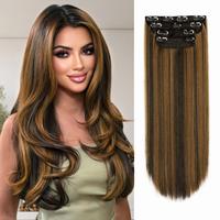 Dark Brown mix Caramel Blonde