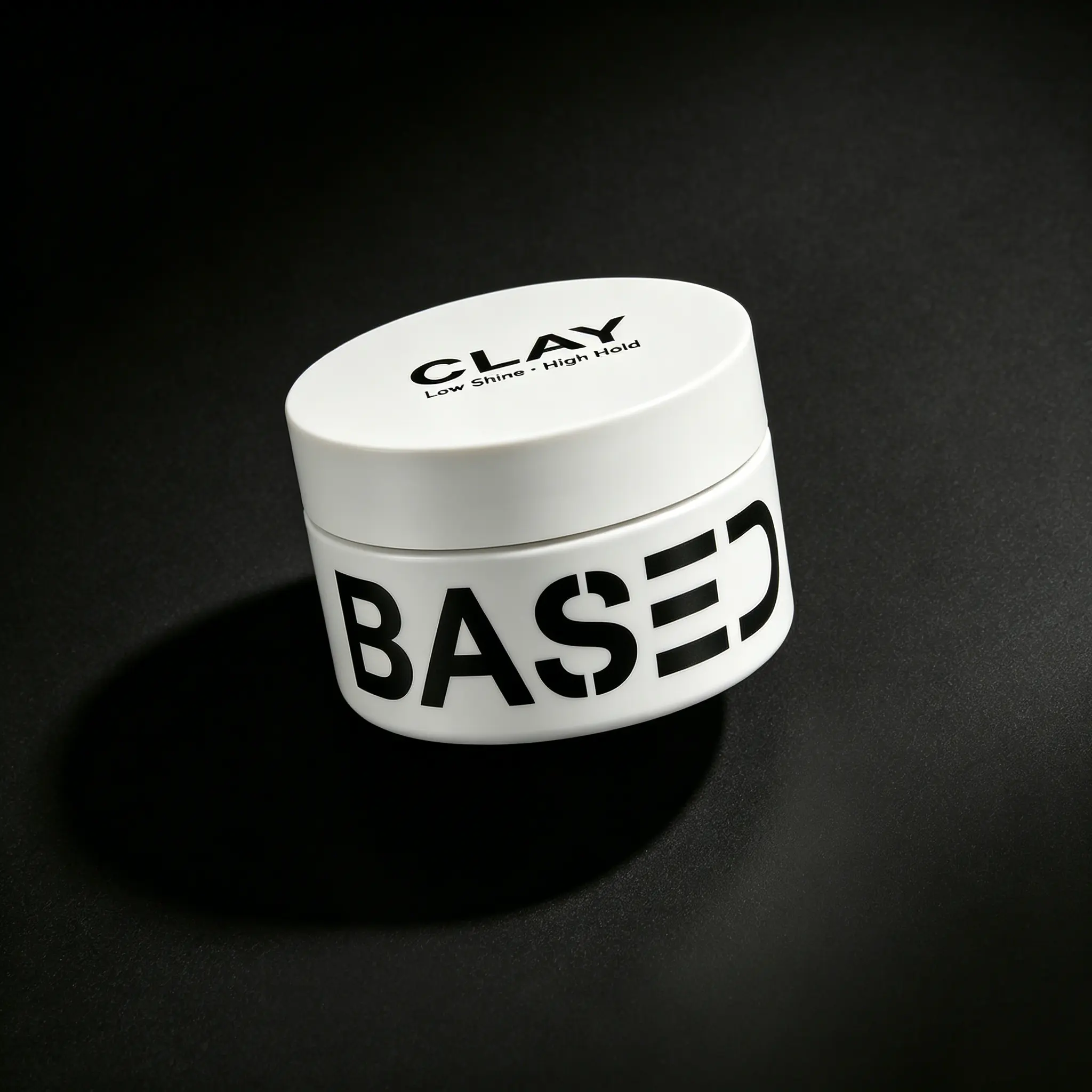 BASED Hair Clay, 3oz Jar, Strong Hold, Matte Finish, Made with Non-Toxic Shea Butter, Beeswax and Essential Clays
