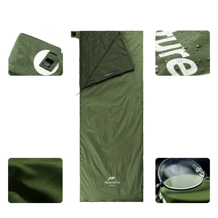 Naturehike LW180 Ultralight Sleeping Bag, Lightweight Camping Sleeping Bag for Backpacking, Hiking & Travel, Compact Summer Sleeping Bag Opens as Blanket