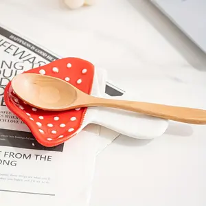 1pc Ceramic Mushroom Shaped Spoon Holder, Cute and Durable, Suitable for Stove Top and Kitchen Countertop, Tool Holder for Soup Spoon, Coffee Spoon, Spatula Holder and Cutlery Holder