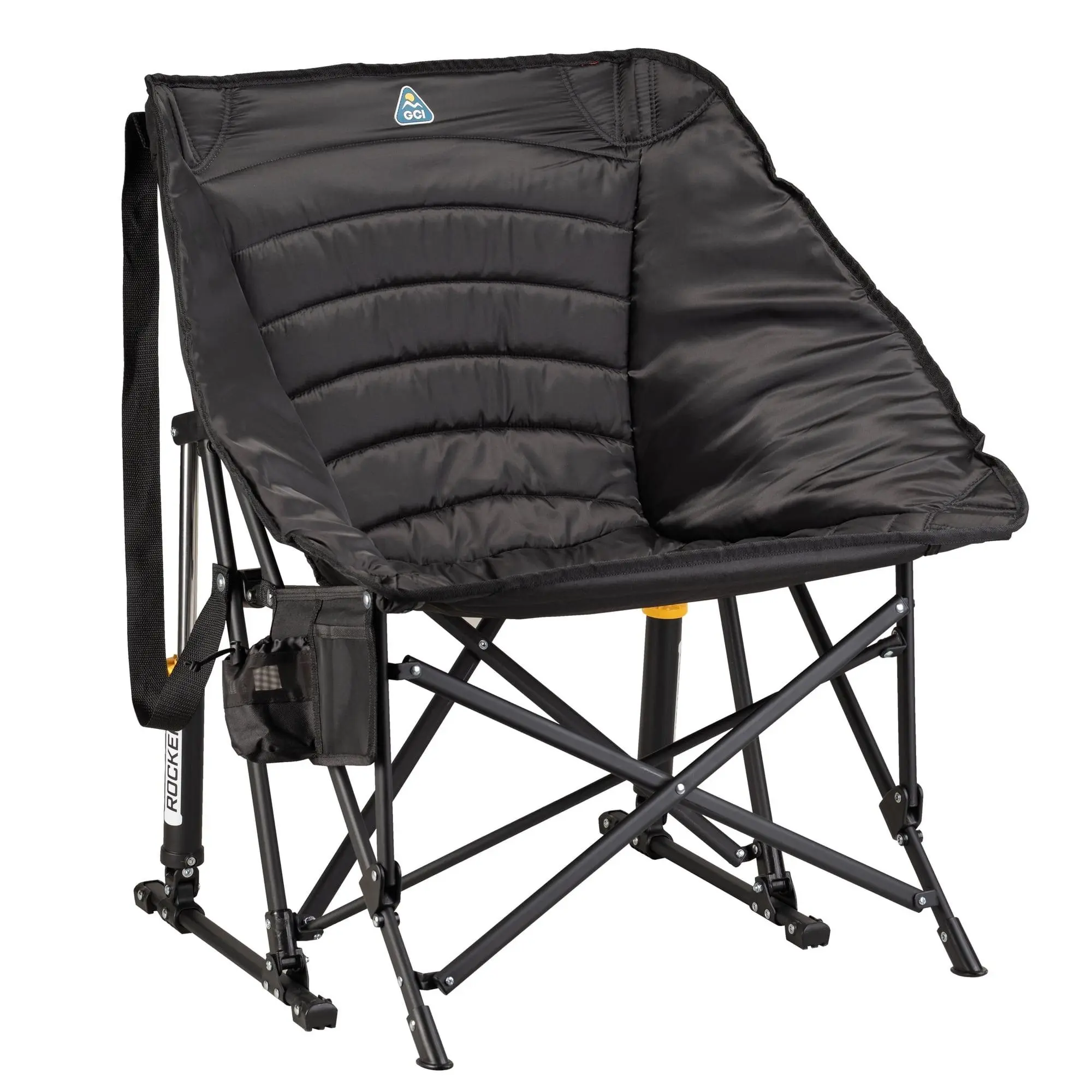 GCI Outdoor Puff Rocker Foldable Insulated Rocking Camp Chair