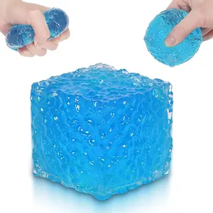 Soft Ice Skin Malt Color Kids Stress Relief Toy, Shiny Square Squeeze Toy, Slow Bounce Cube, Perfect Gift for Friend Gatherings