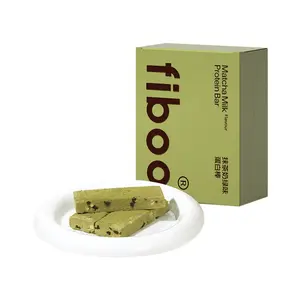 FIBOO Protein Bars #Matcha & Milk Flavour 6pcs
